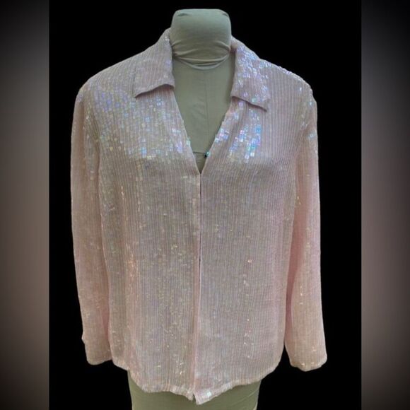 Sequin Jacket by Together.  Plus size 22.  Collared hook closure Swiftie Lover - Picture 1 of 13